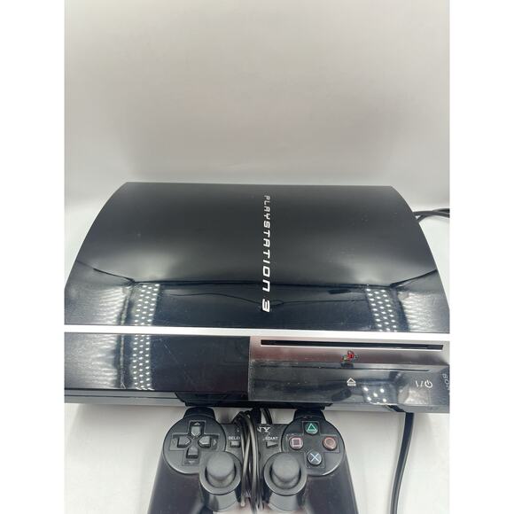 Sony PlayStation 3 PS3 CECHG01 Fat Console Black - Tested With Controller - Picture 13 of 15